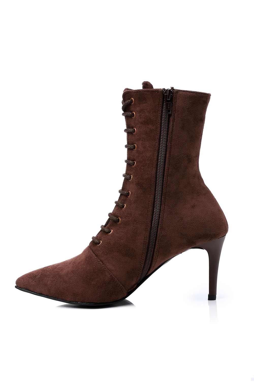 Elegant Pointed Toecap Heeled Boots