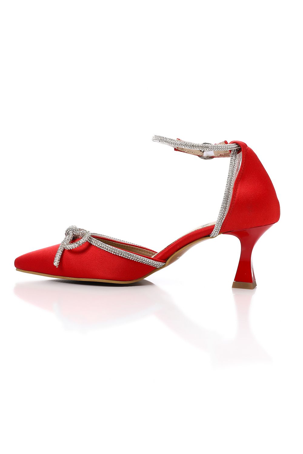 Strass Bow Detailing High Heels