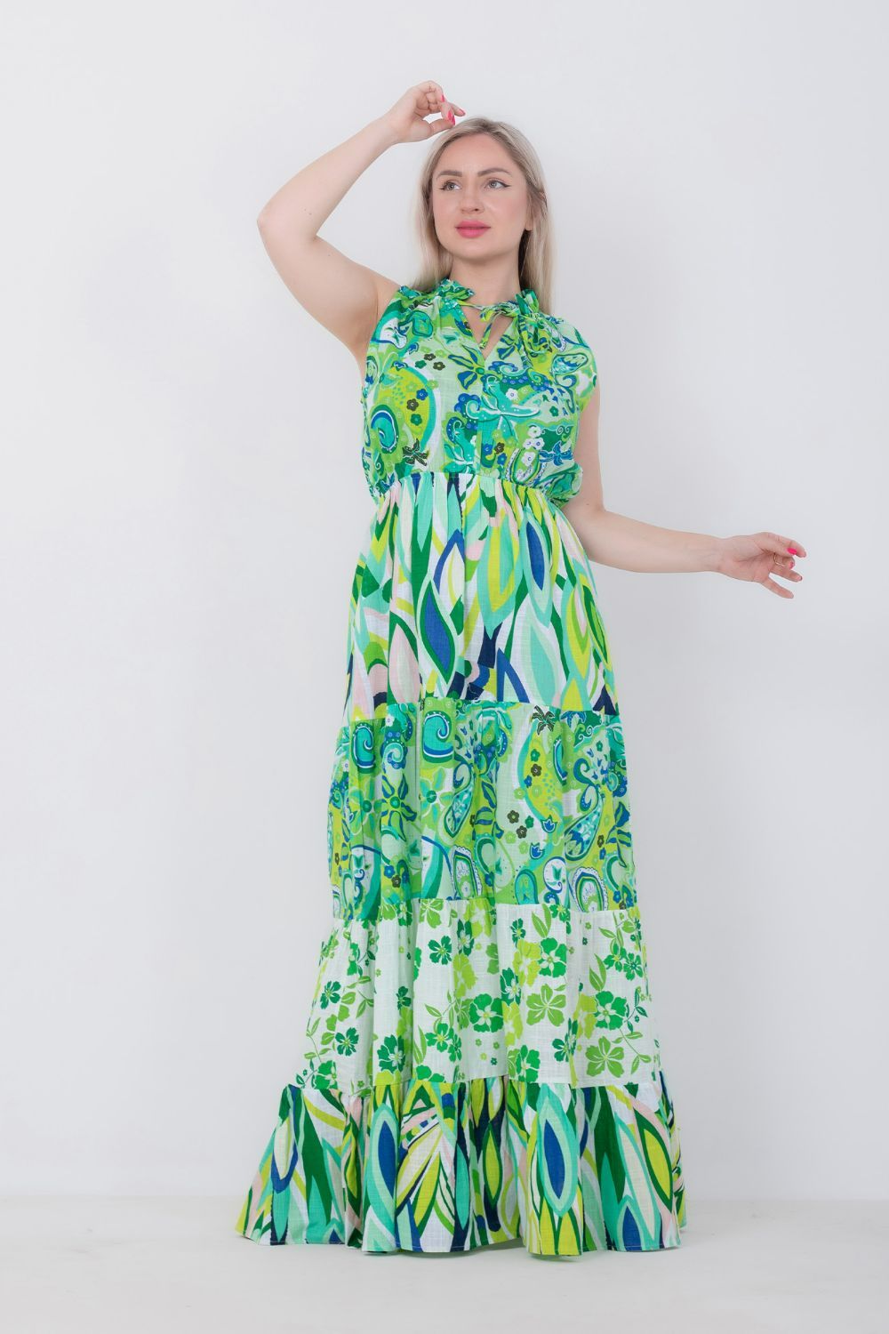 Printed Sleeveless Dress