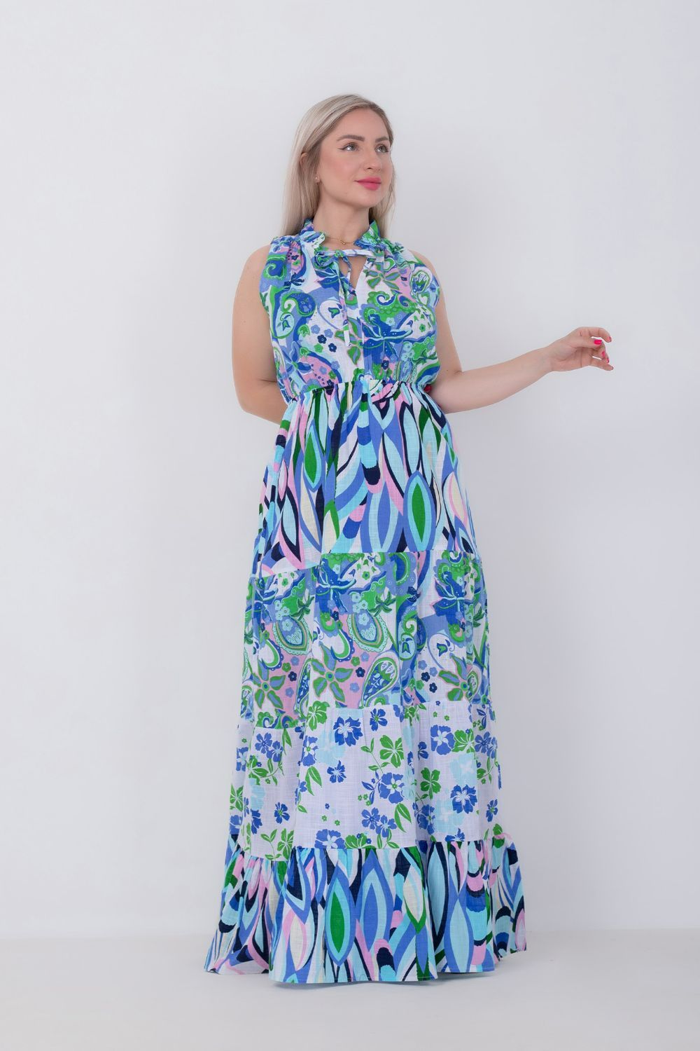 Printed Sleeveless Dress