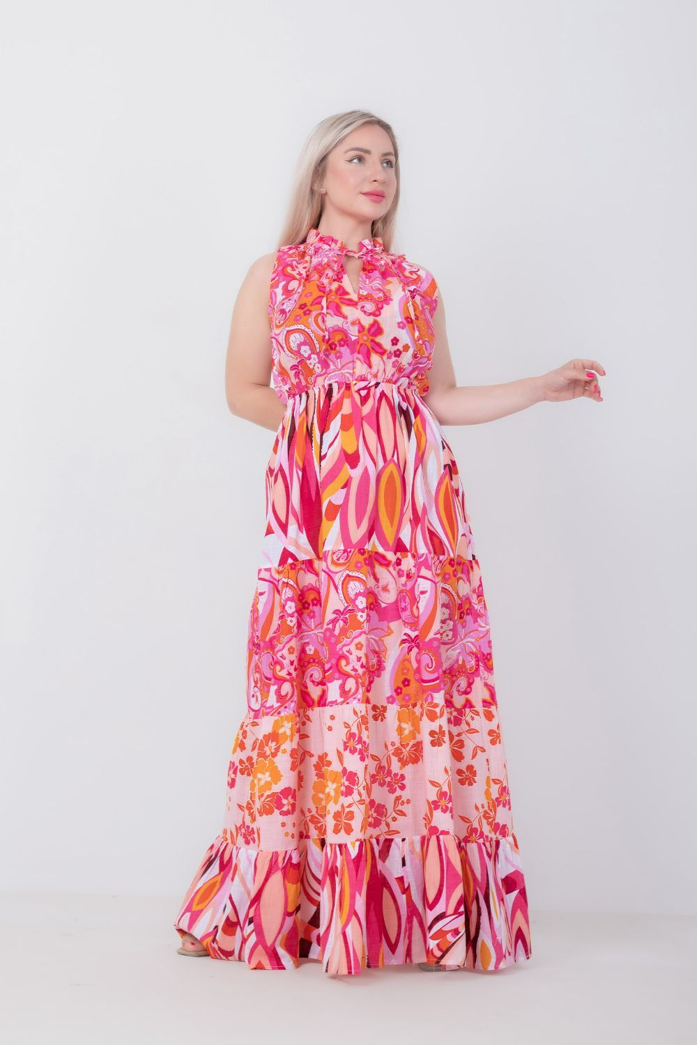 Printed Sleeveless Dress