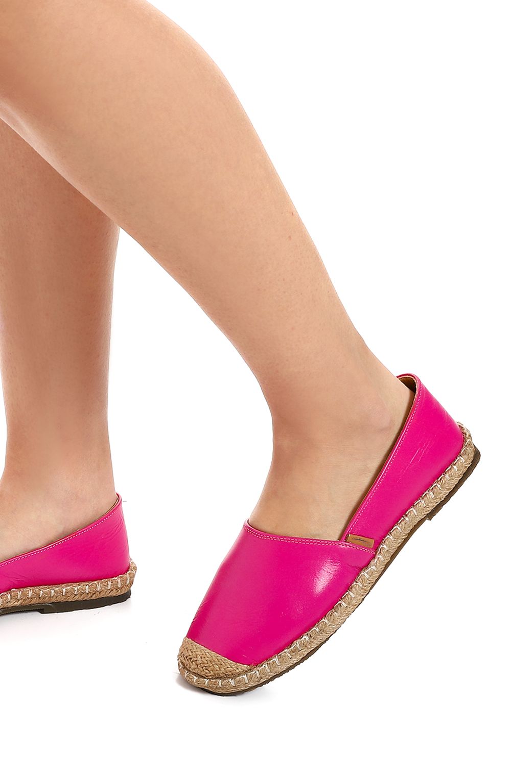 Metallic Espadrille with Straw Frame