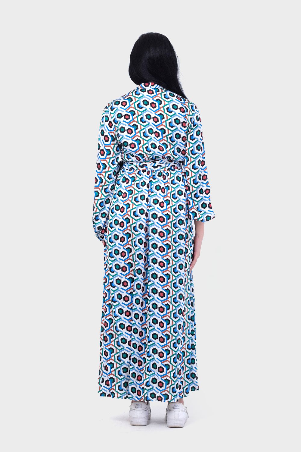 Patterned Croisee Dress