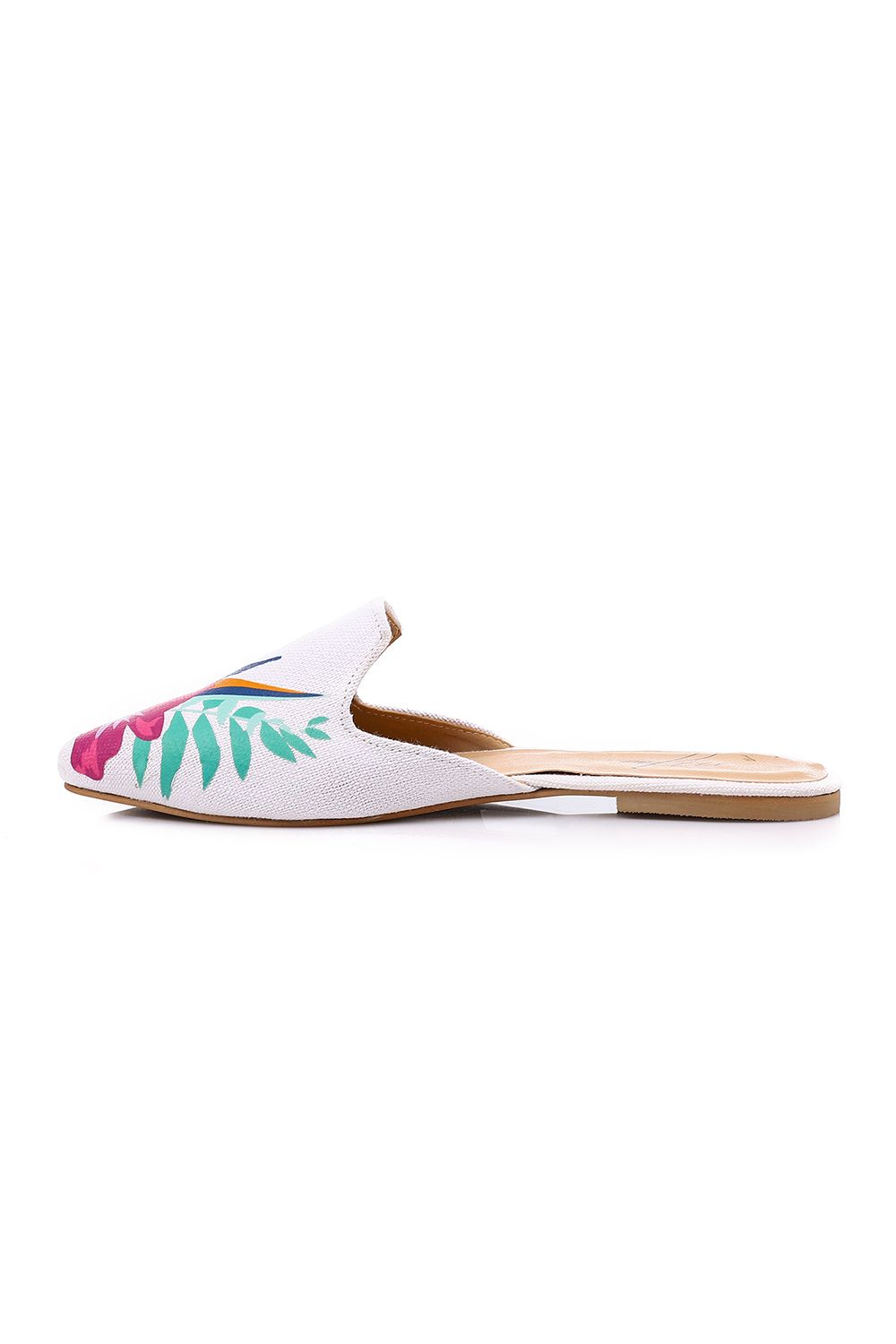 Japanese Flowers Printed Mules