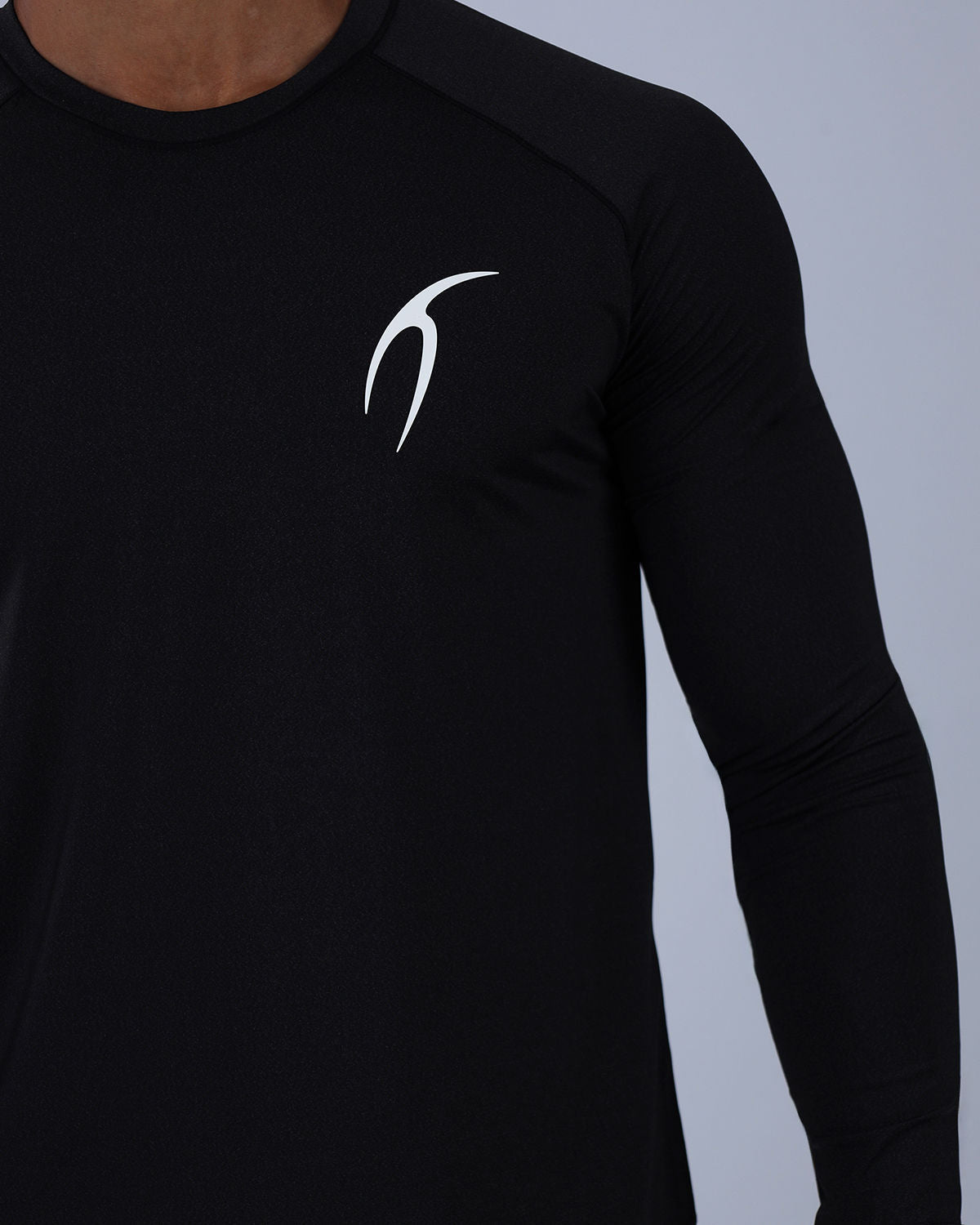 Black Long Sleeve Running T-shirt