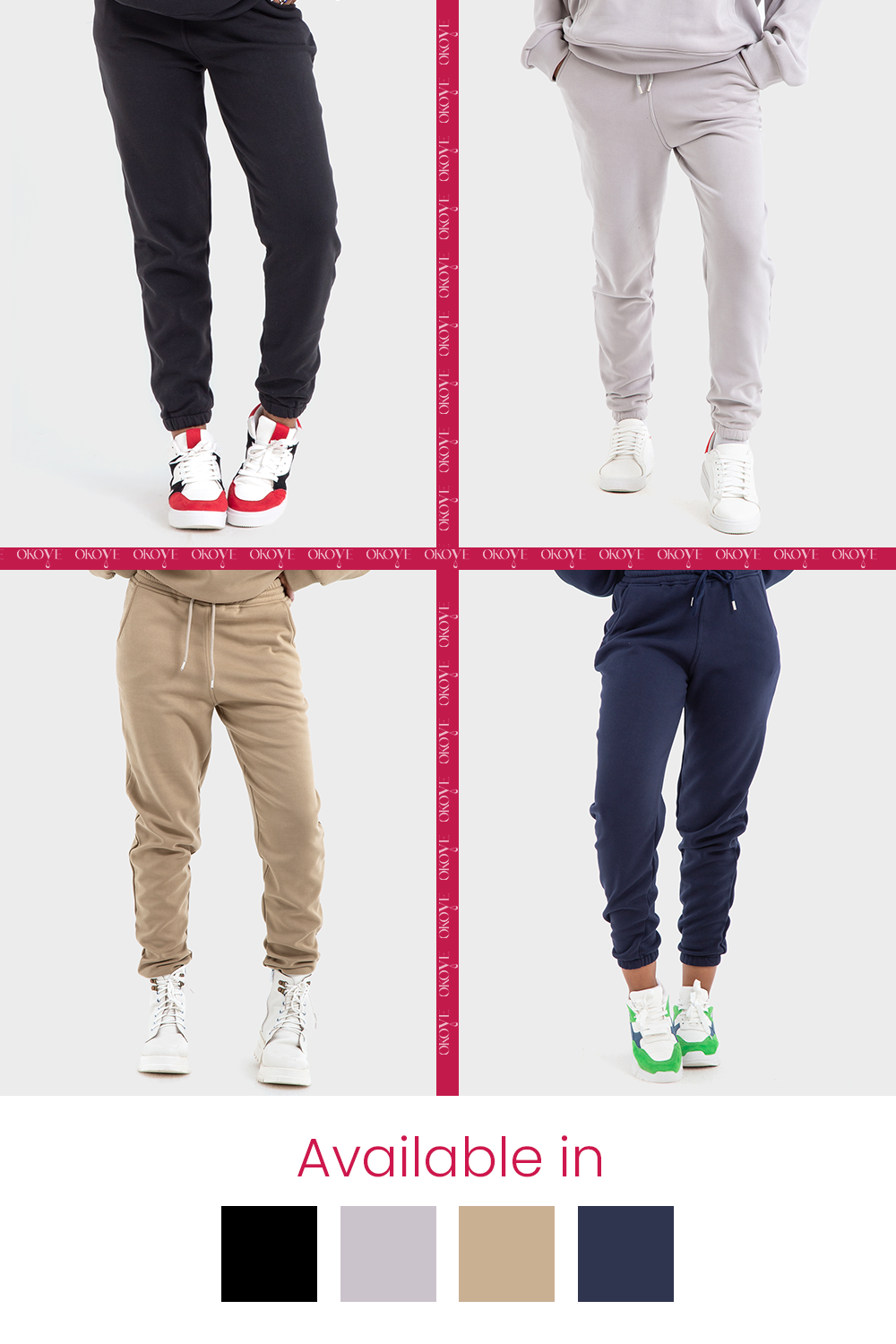 Premium Line Navy Jogger Pants