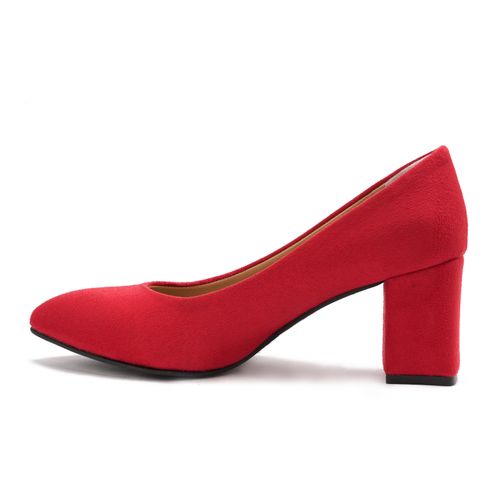 Red Classic Suede High Heels