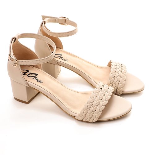 Beige Braided Sandal