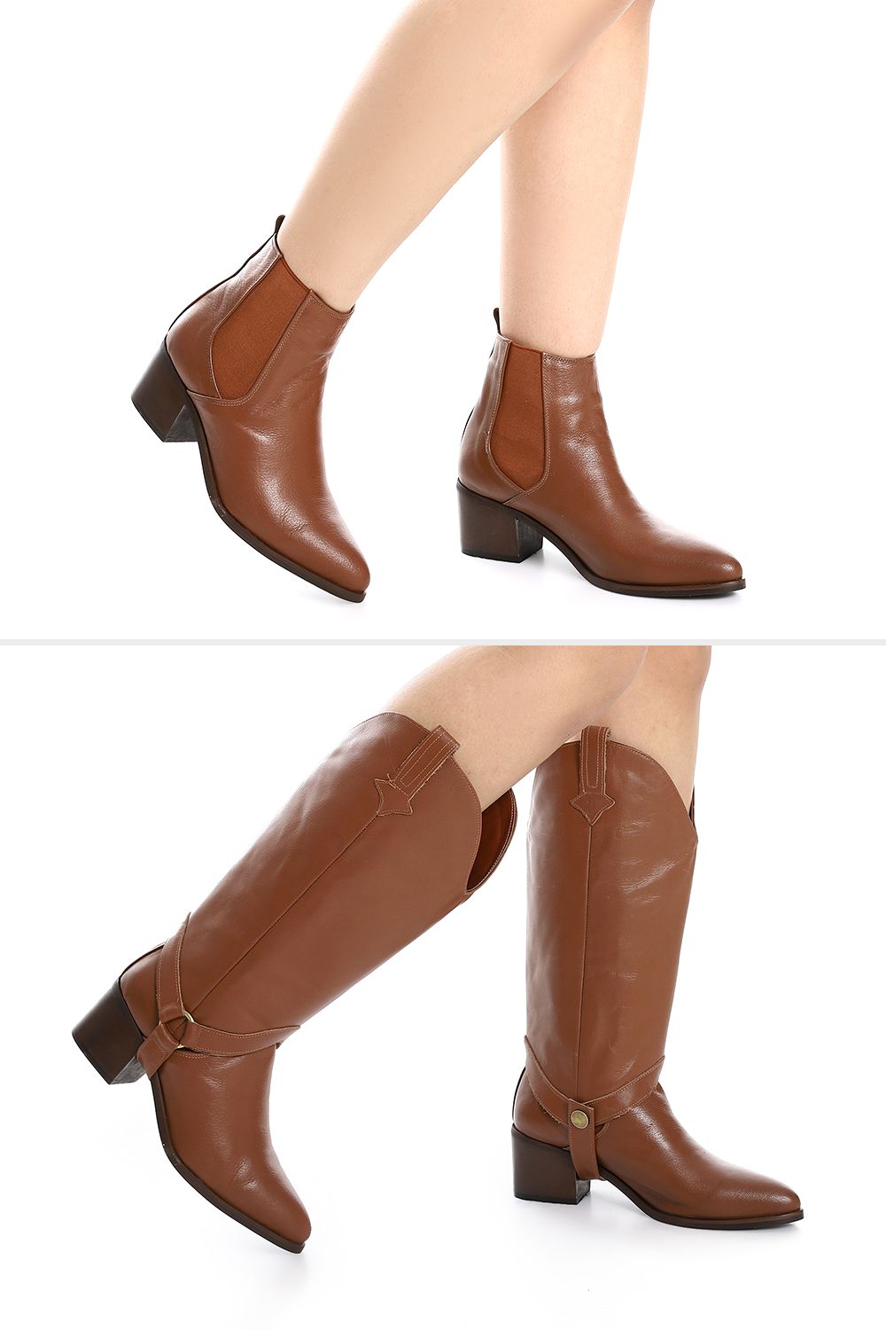 Trendy Two Pieces Cowboy Boots