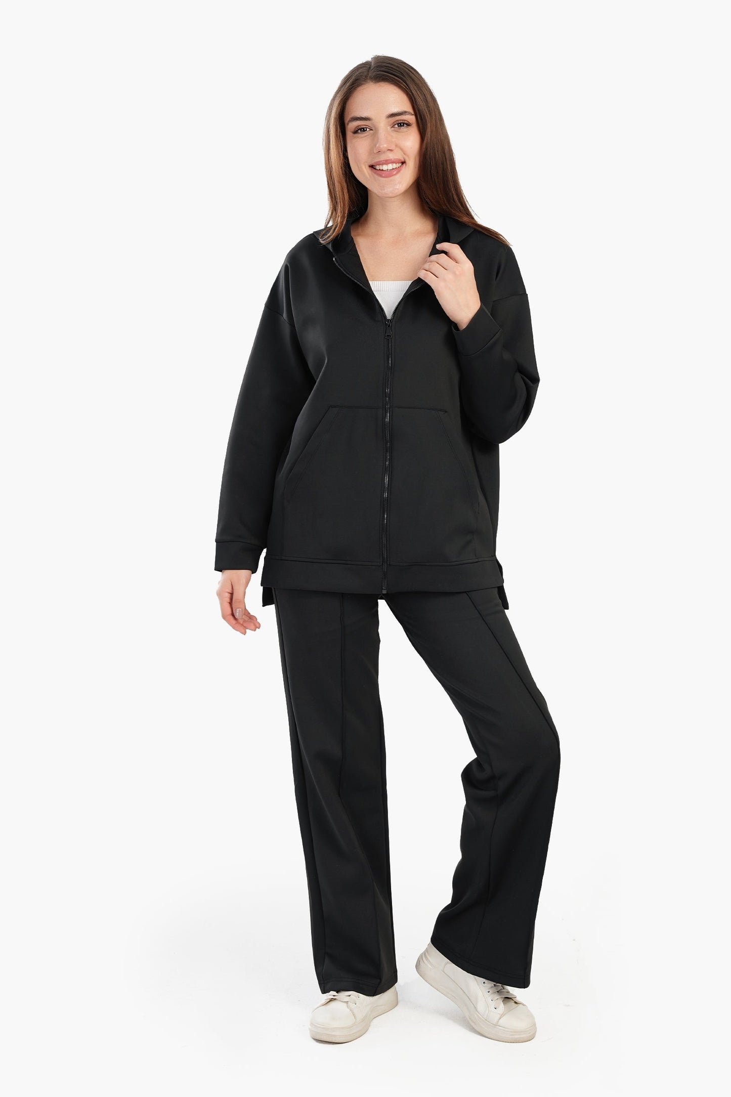 بنطلون استرخاء بقصّة مستقيمة