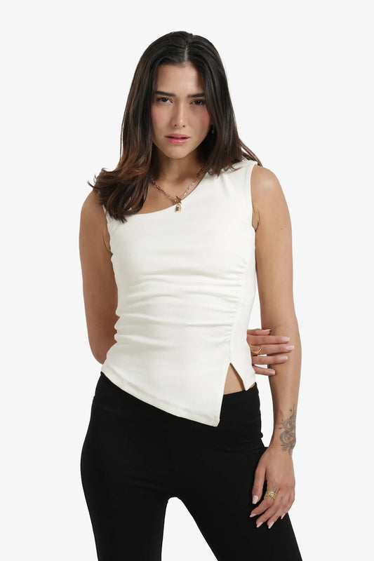 Asymmetrical Neck Top
