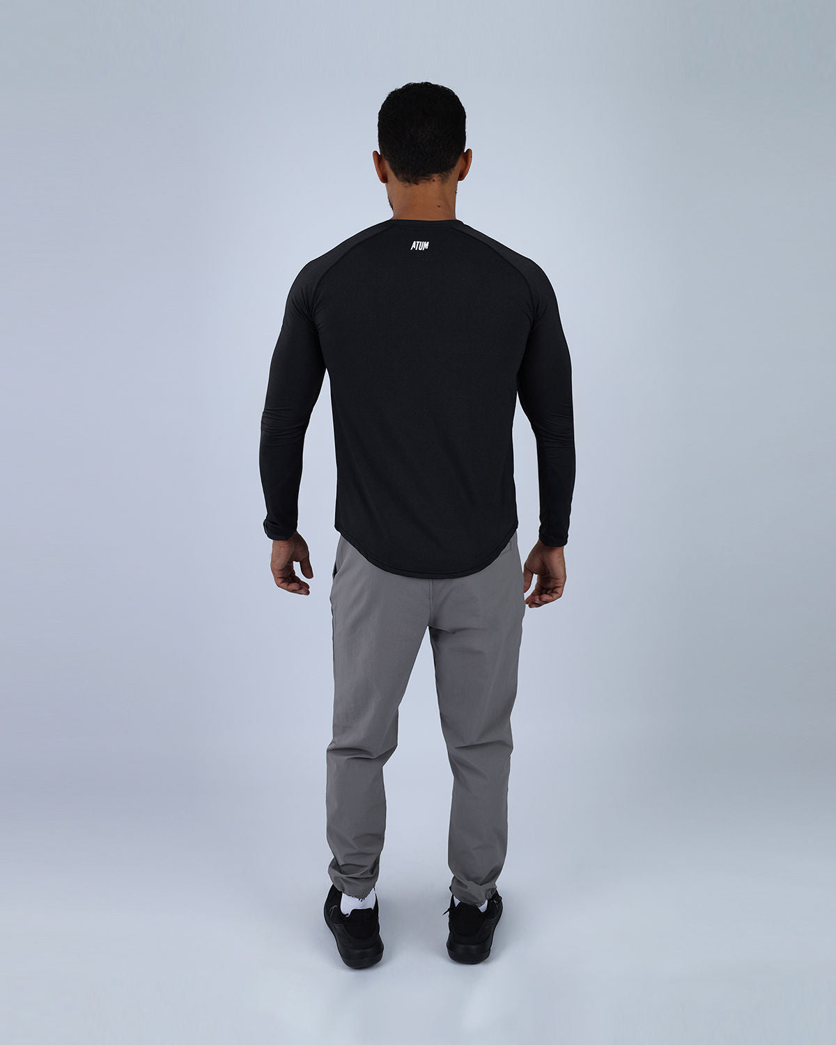 Black Long Sleeve Running T-shirt