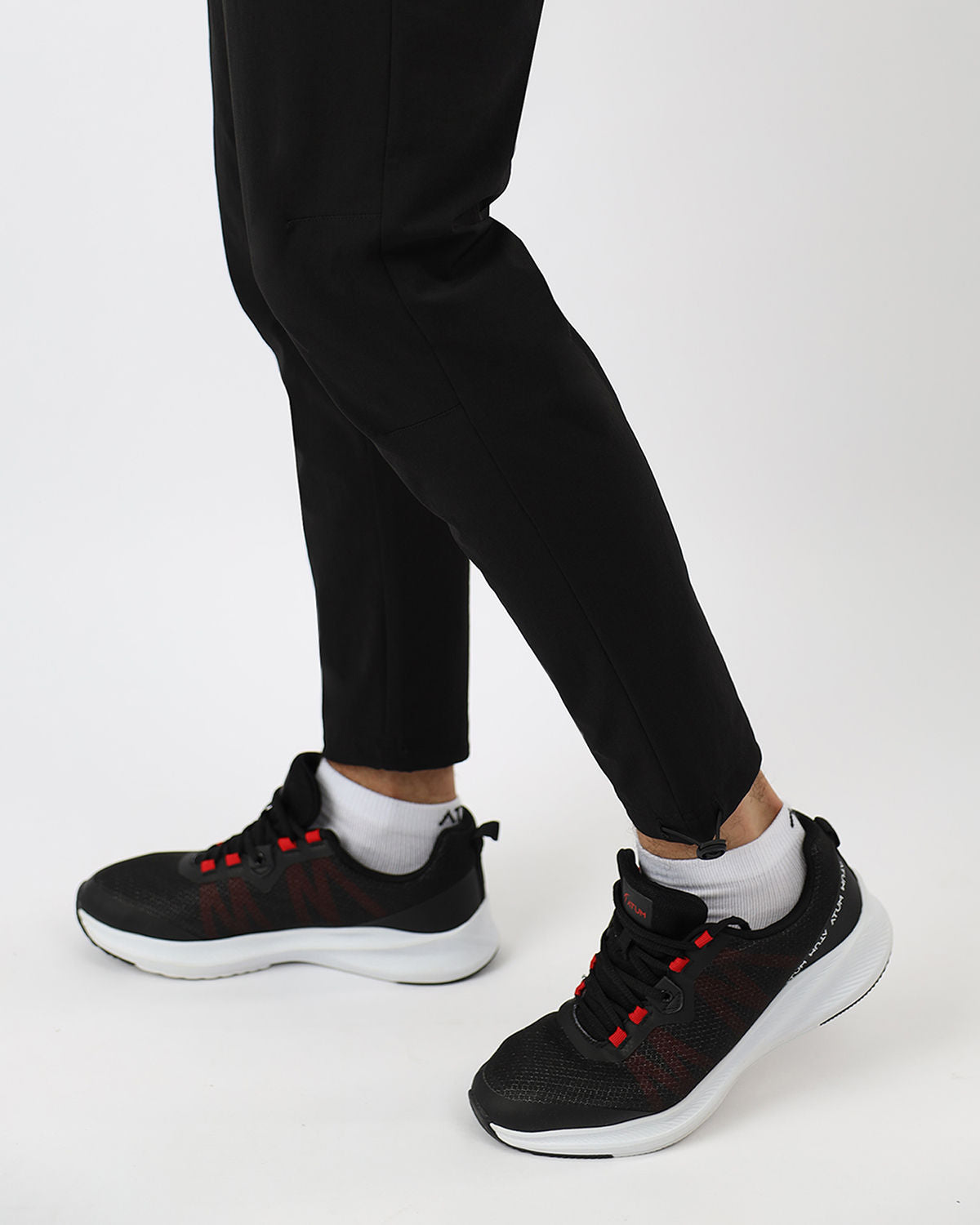 Black Slim-Fit Jogger Pants