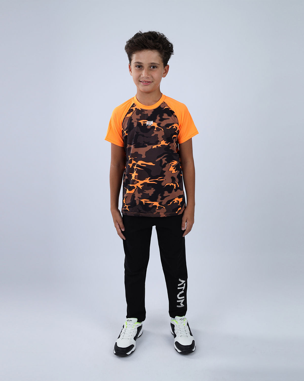 Orange Army Training Sports T-Shirt for Boys