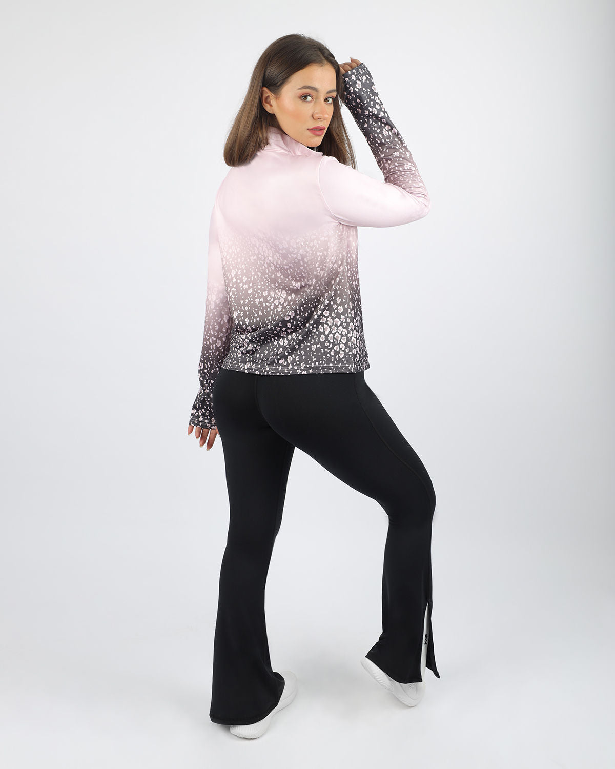 Black Side Slit Yoga Pants