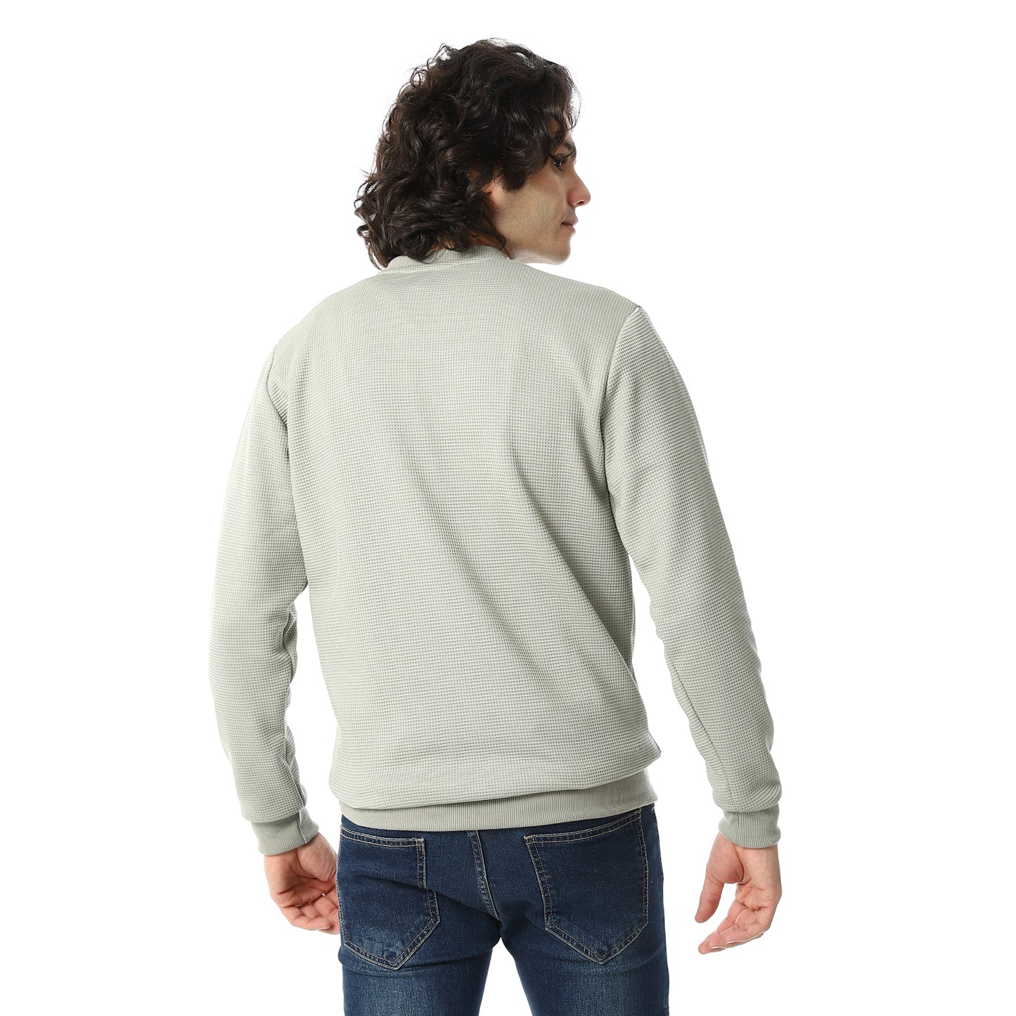 V-Neck Fog Knitted Pullover