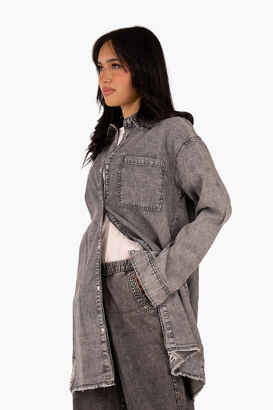 Oversized Denim Shirt