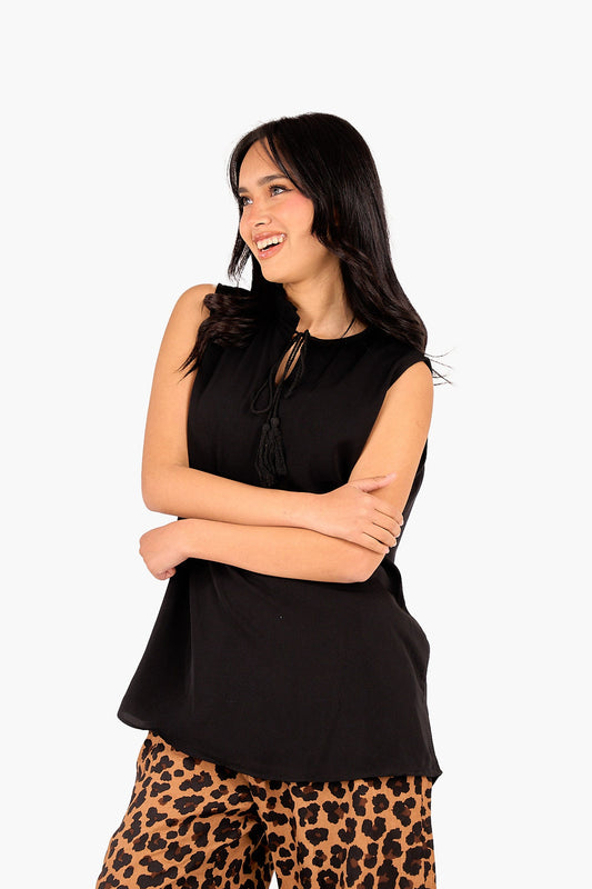 Tencel Sleeveless Blouse