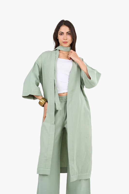 Timeless Midi-Length Kimono