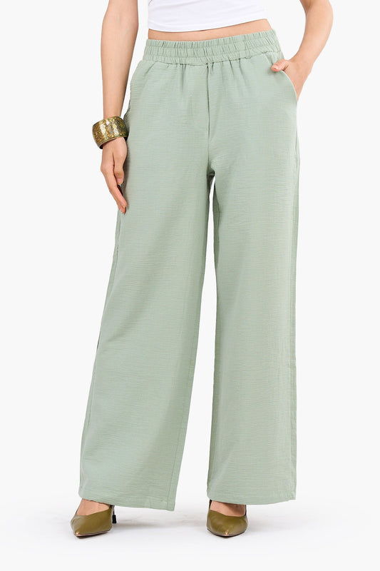 Chic Wide-Leg Tencel Pants