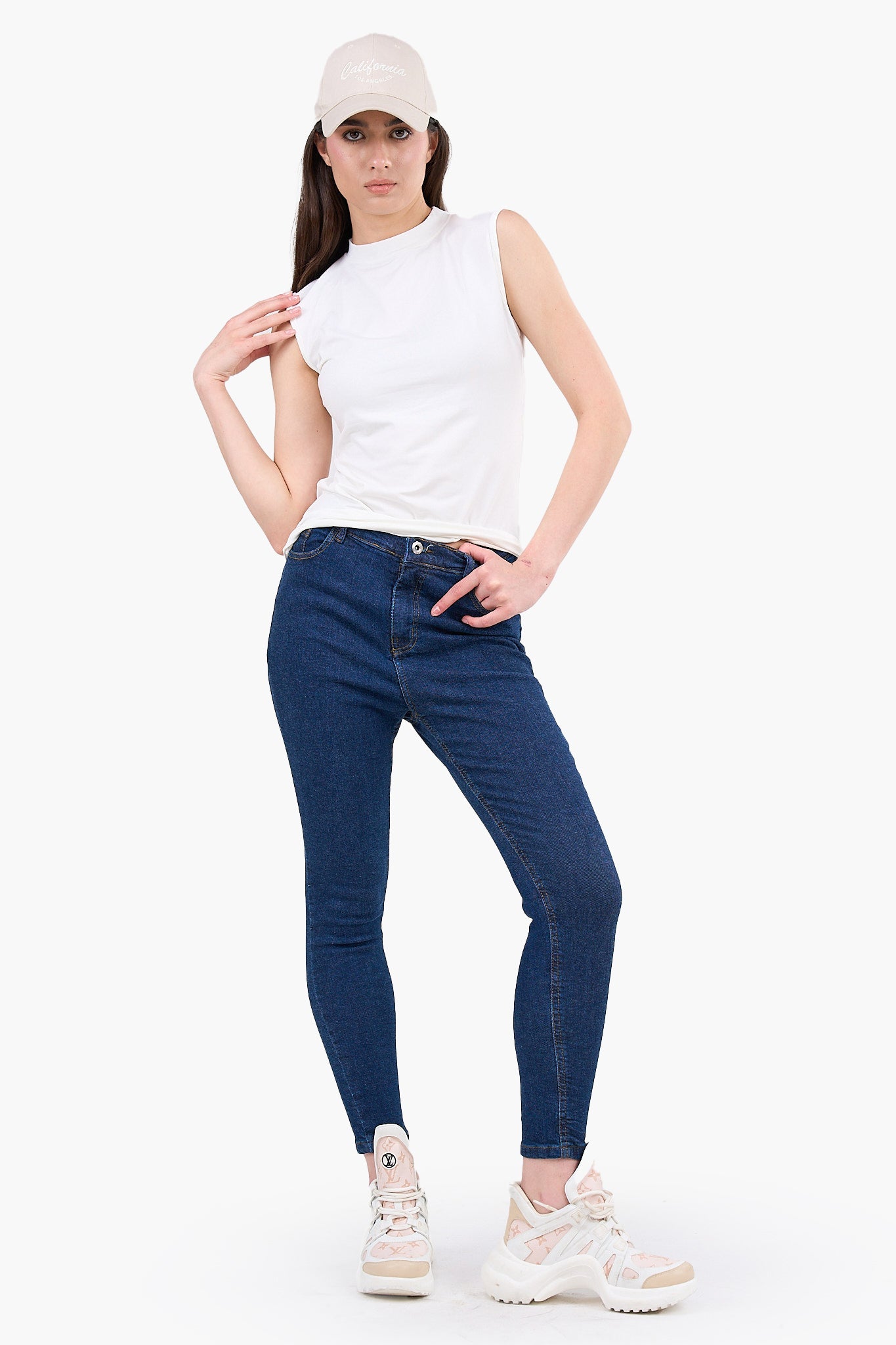 High Neck Sleeveless Top