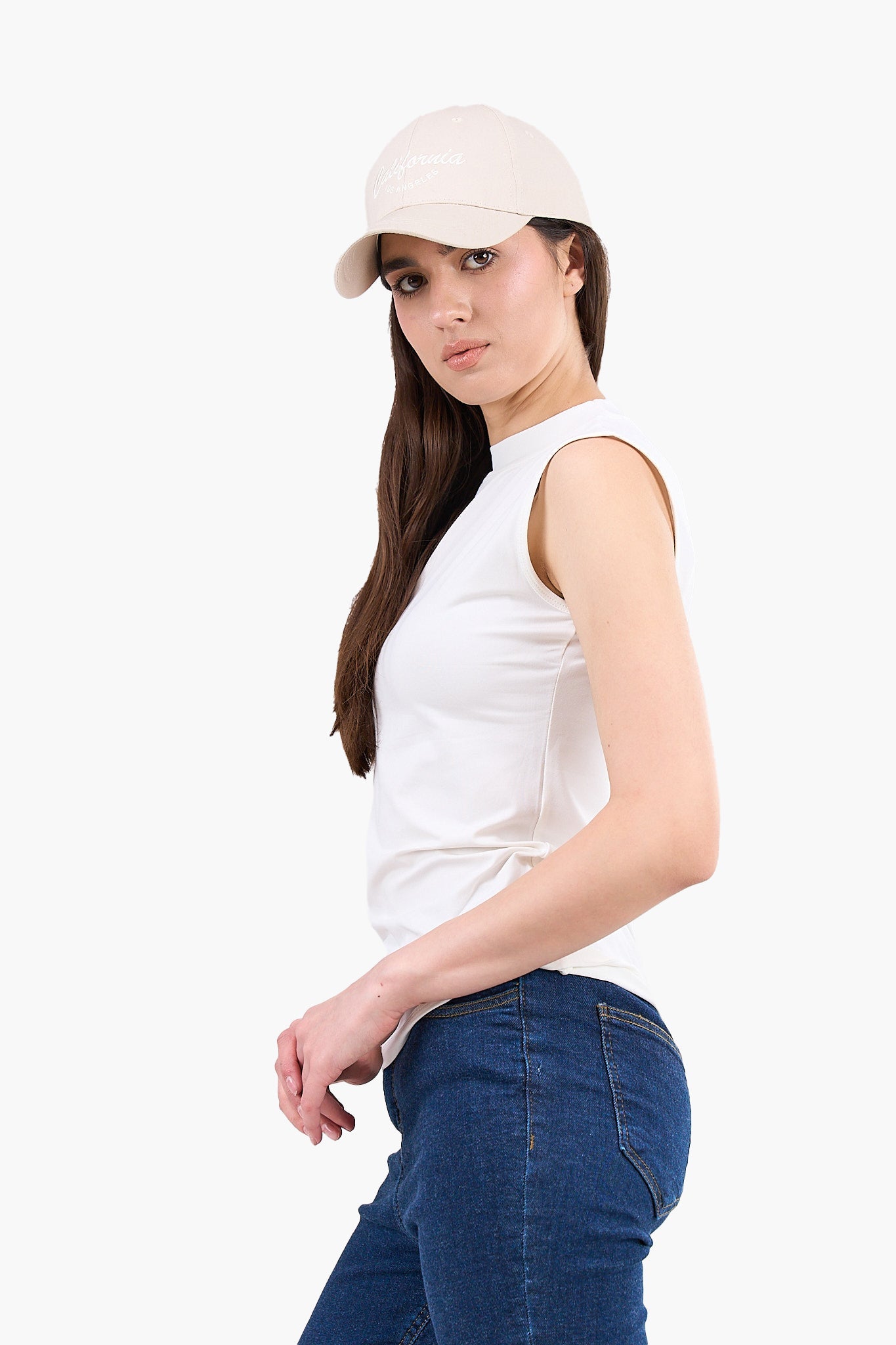 High Neck Sleeveless Top