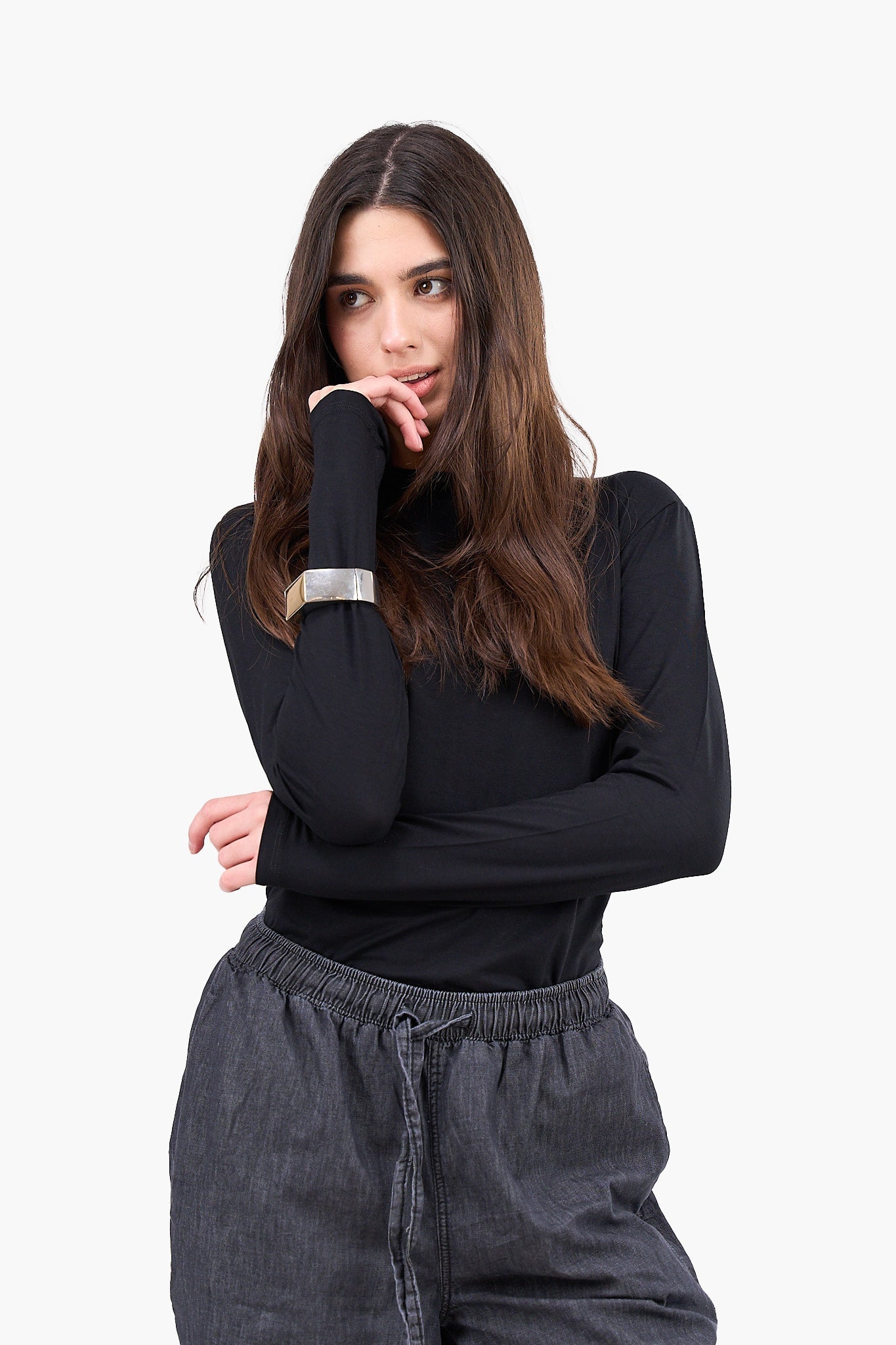 High Neck Basic Top
