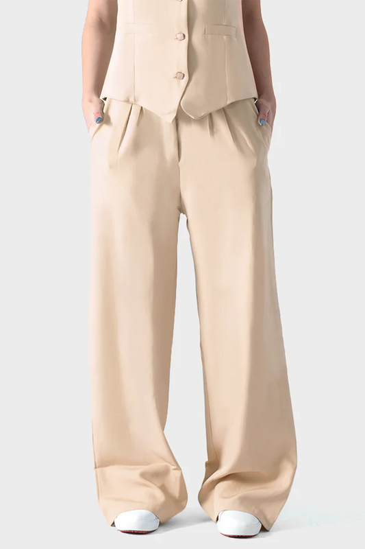 Beige Formal Pant