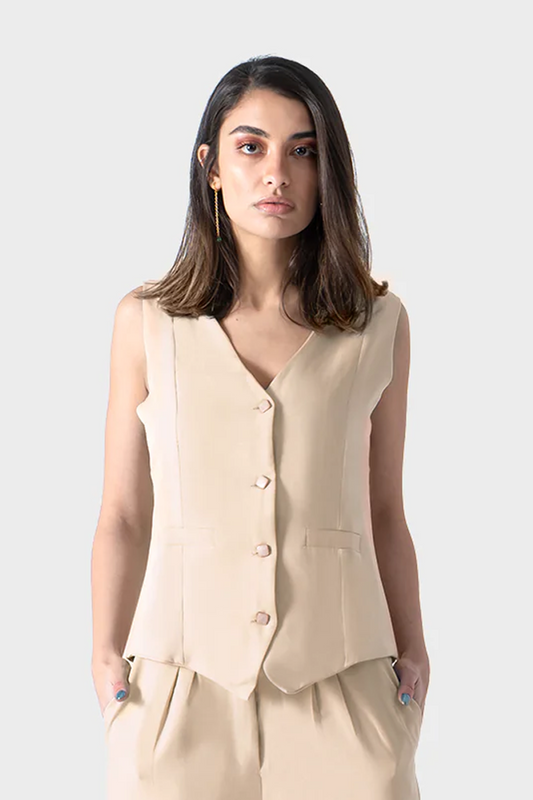 Beige Vest