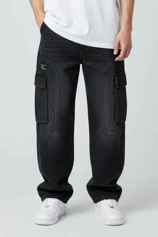 Cargo Baggy Pants, 100% Cotton