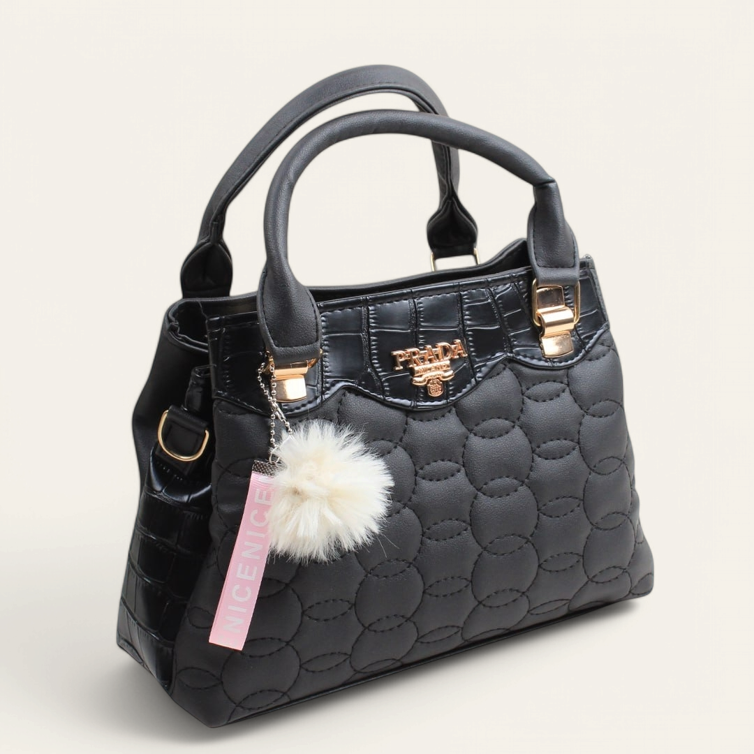 Black Side Keychain Handbag