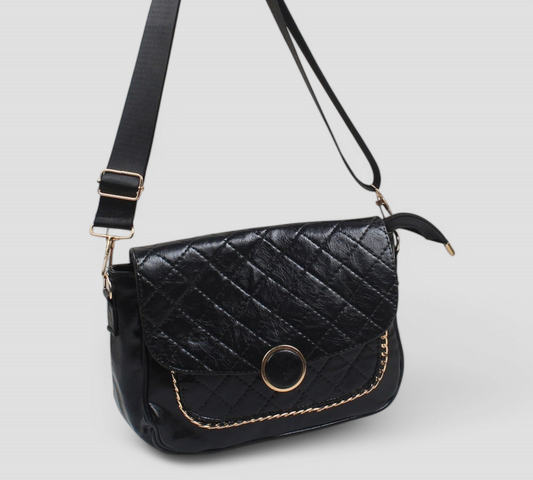 Black Casual Crossbody Bag
