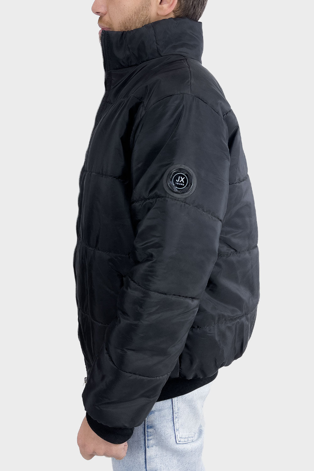 Black Waterproof Puffer Men Jacket