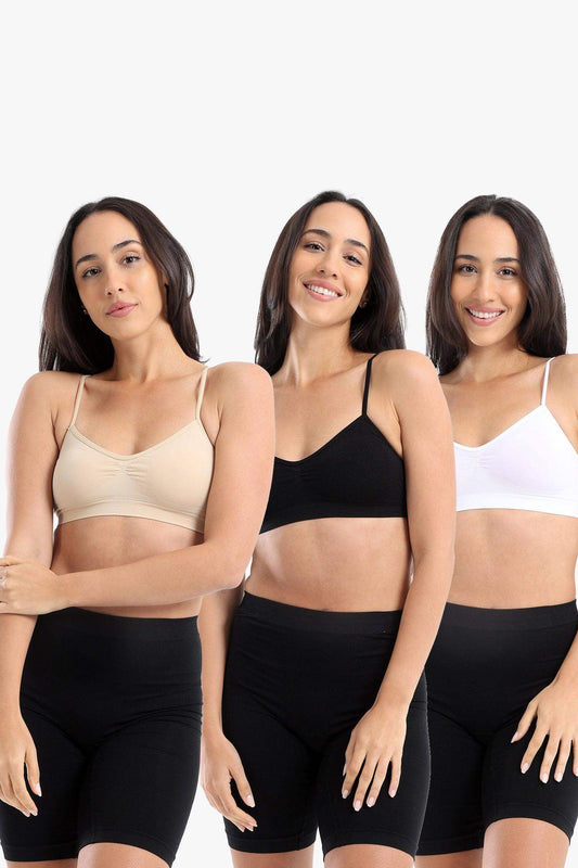 Microfiber Seamless Bralette - Pack of 3 - Carina - ??’????????ñ??�ÿ??ƒ?ÿ????