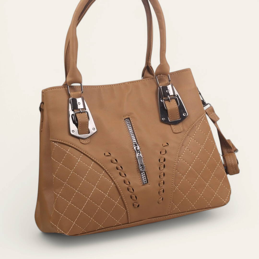 Cafe Classic Handbag with Extra Strap - حقيبة يد كلاسيكية من كافيه مع حزام إضافي