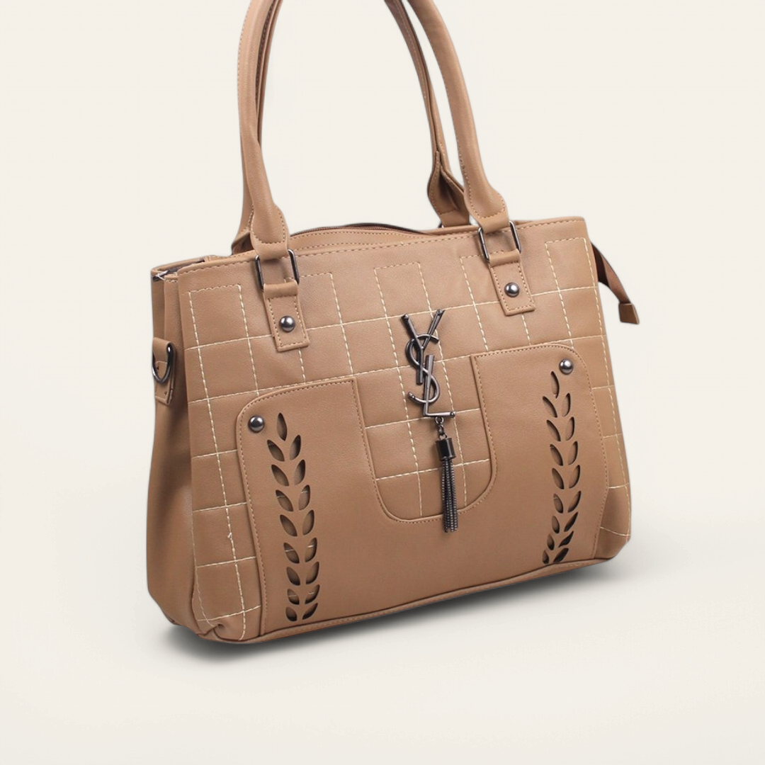 Cafe Trendy Handbag with Strap - حقيبة يد عصرية مع حزام على شكل مقهى