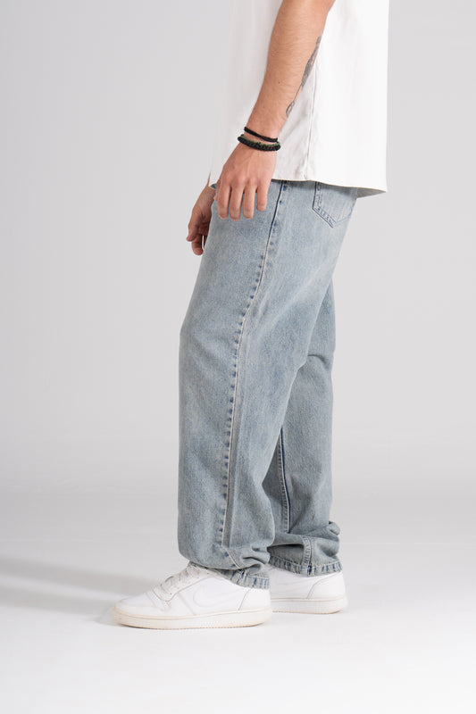 Grayish Baggy Fit Jeans