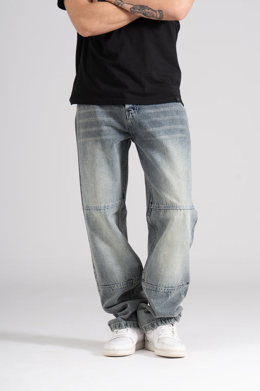 Gray Baggy Fit Jeans