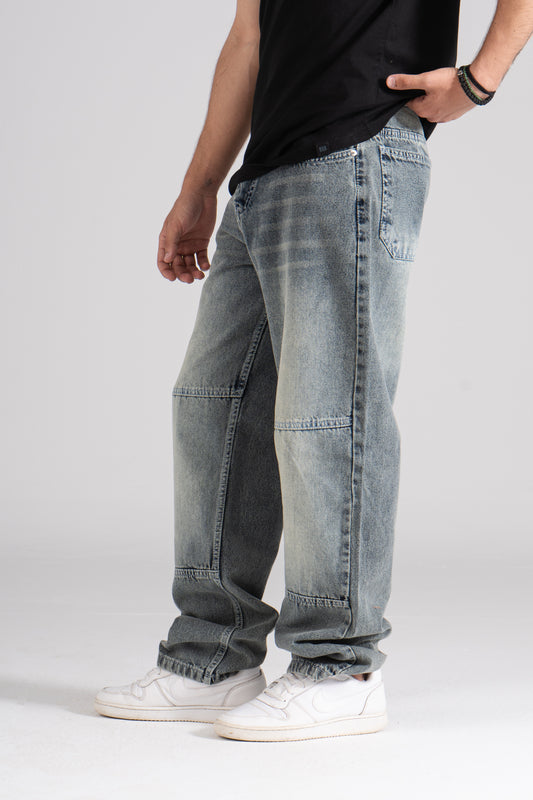 Gray Baggy Fit Jeans