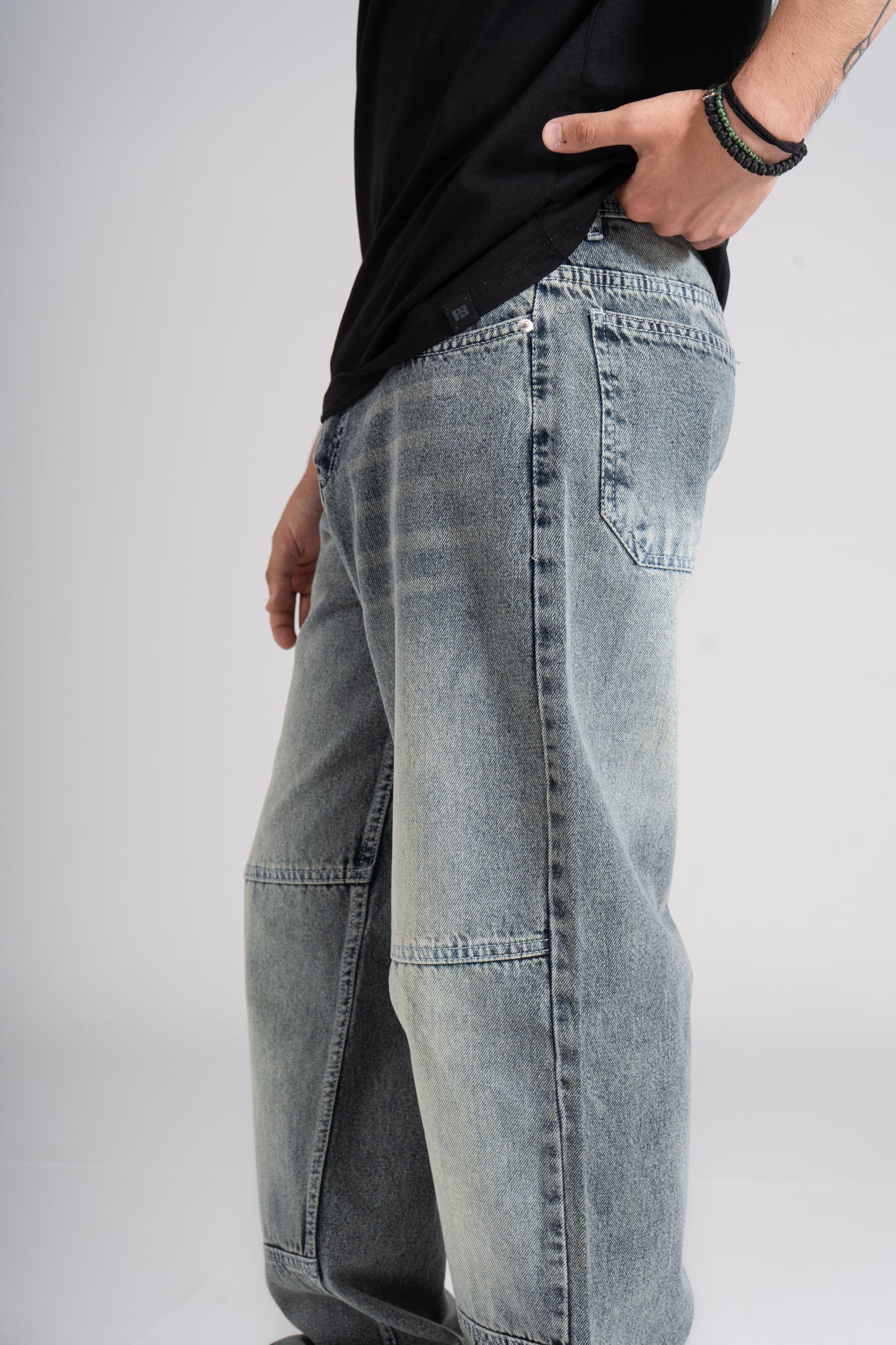 Gray Baggy Fit Jeans