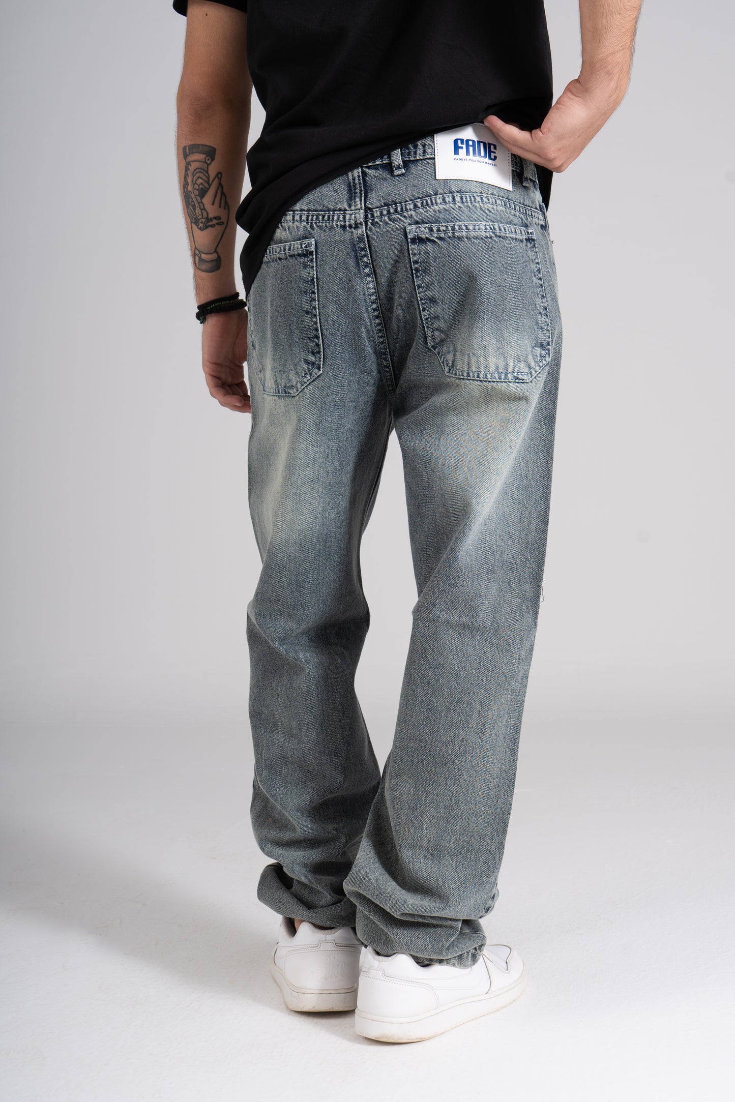 Gray Baggy Fit Jeans