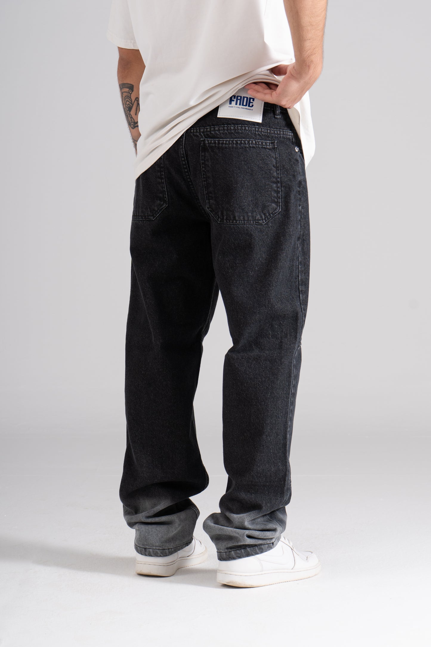 Bi-Tone Baggy Fit Jeans