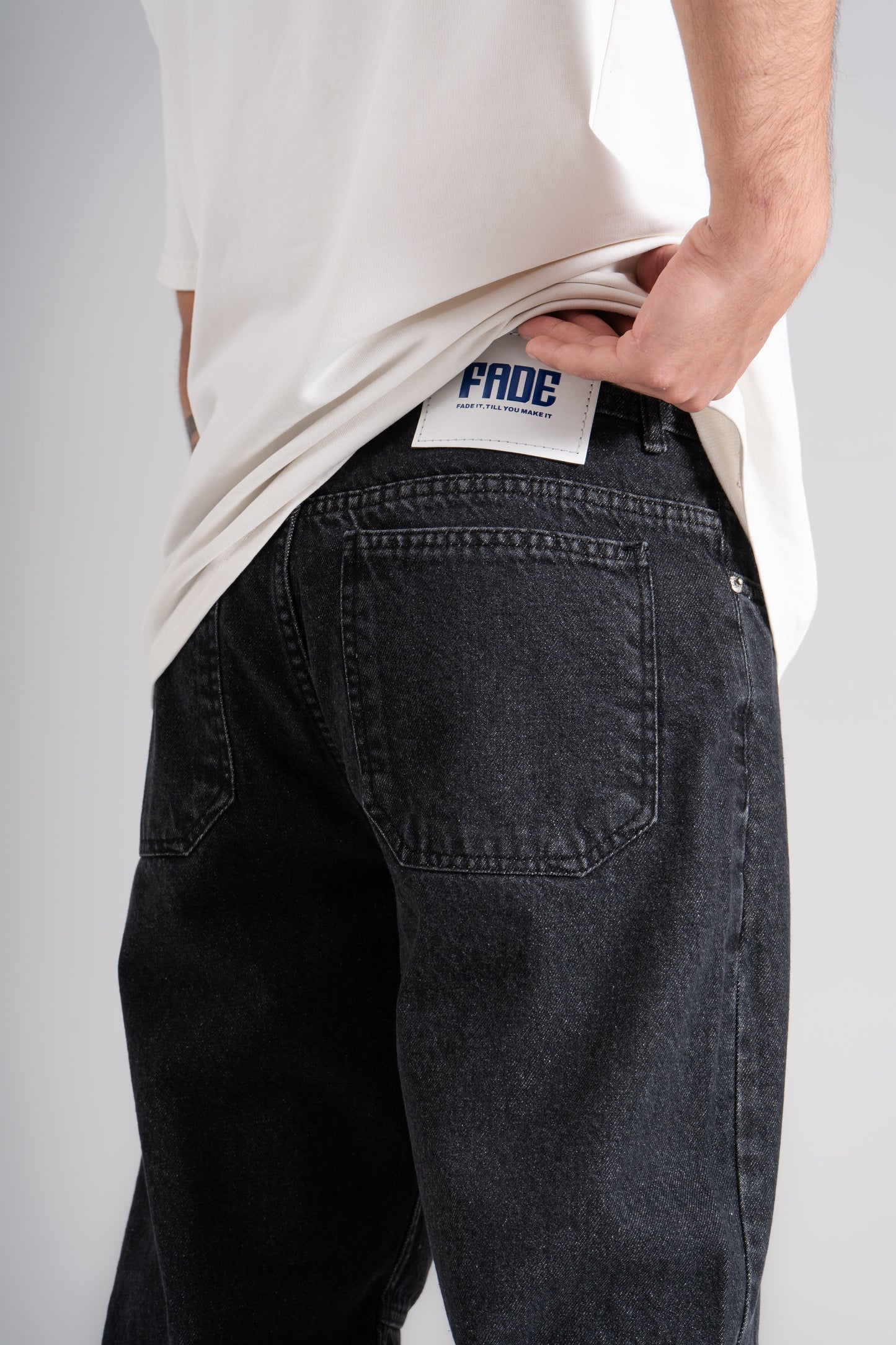 Bi-Tone Baggy Fit Jeans