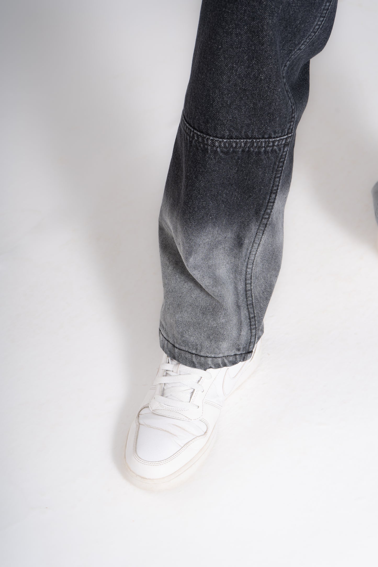 Bi-Tone Baggy Fit Jeans