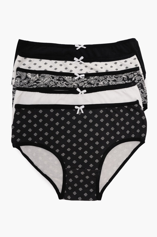 مجموعة من 5 سراويل داخلية ملونة