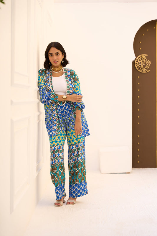 كيمونو مطبوع متعدد الأنماط