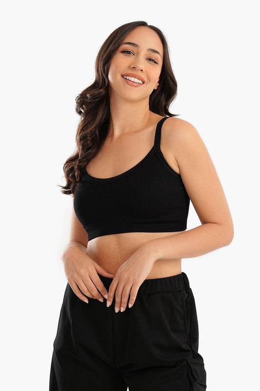 Plunge Neck Crop Top - Carina - ??’????????ñ??�ÿ??ƒ?ÿ????