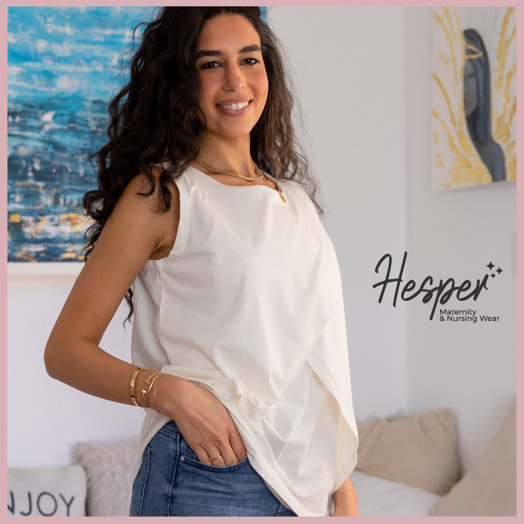 Essential Sleeveless Nursing & Maternity Shirt