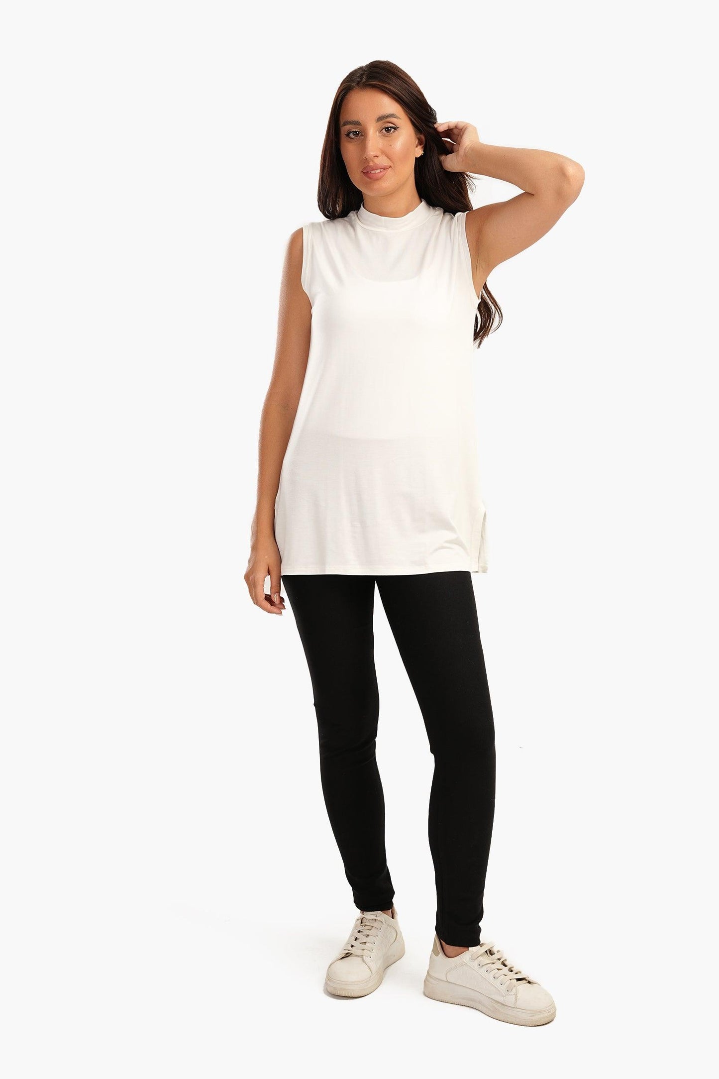 Off-White Viscose Regular Fit Top
