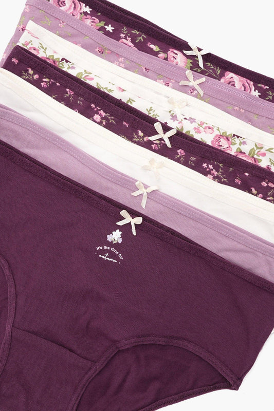 مجموعة من 7 سراويل داخلية ملونة